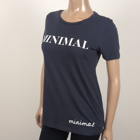 3/$20 Forever 21 Minimal Tshirt Short Sleeve Graphic Print Classic Crew Neck Top - Picture 4 of 9